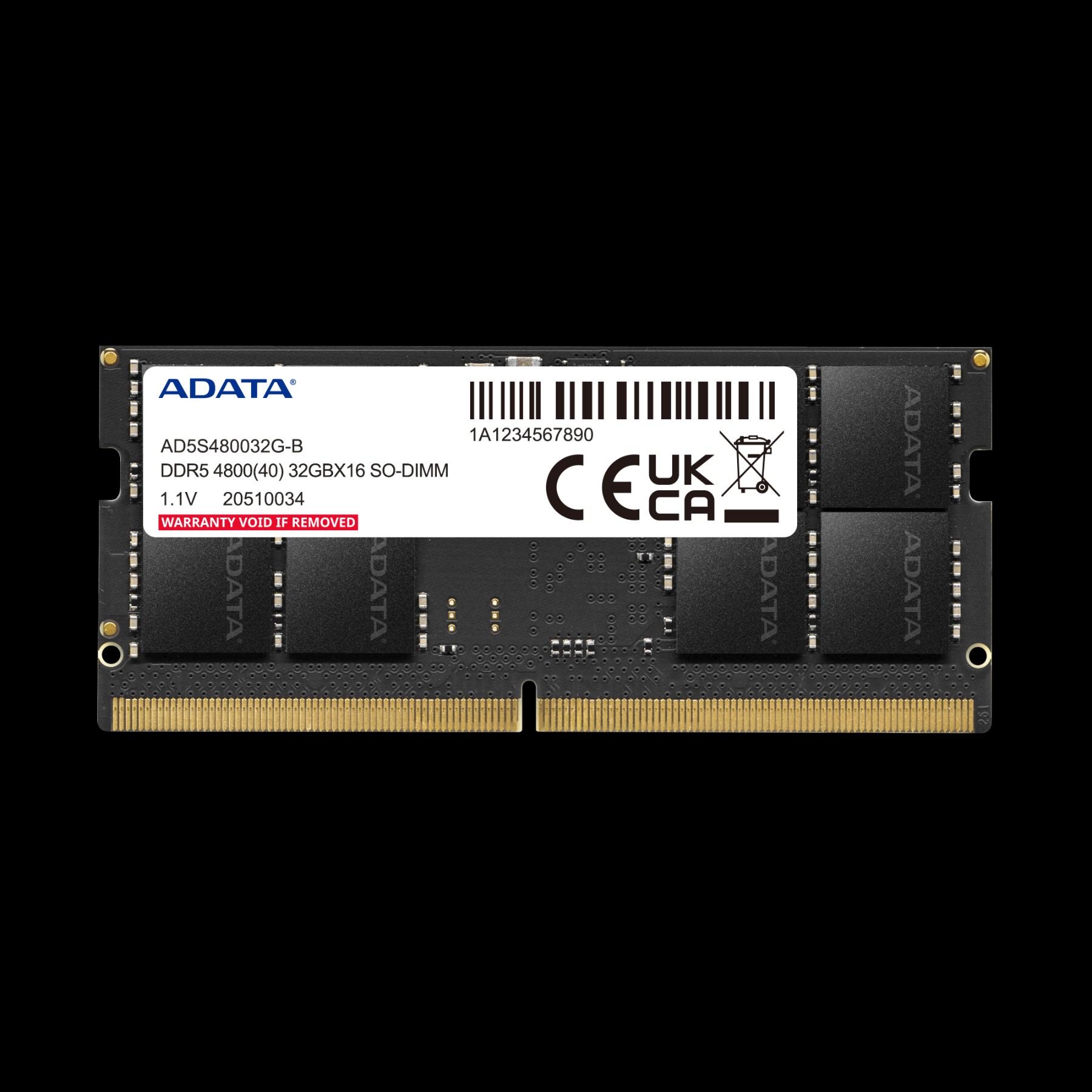 Imagen MEMORIA RAM SODIMM DDR5 ADATA PREMIER DE 16GB 4800MHZ