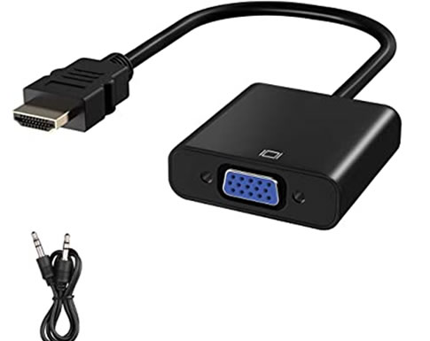 Imagen ADAPTADOR GIGATECH, DE HDMI A VGA HEMBRA CON AUDIO.