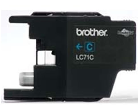 Imagen CARTUCHO DE TINTA CYAN BROTHER LC71BK  PARA MFCJ280W/J825DW