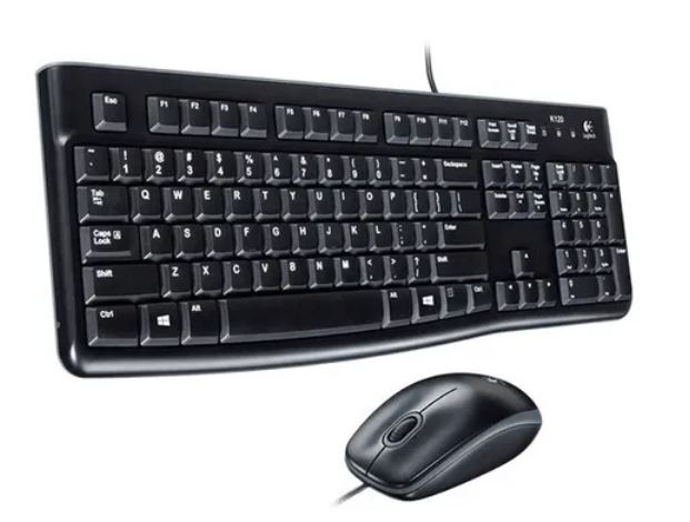 Imagen KIT DE TECLADO Y MOUSE USB LOGITECH MK120 STANDARD NEGRO