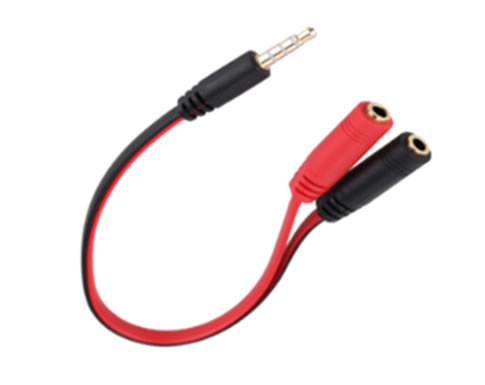 Imagen CABLE DE AUDIO GIGATECH DIVISOR DE 3.5MM-M A 2X 3.5MM-H