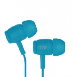 Imagen AUDIFONOS ALAMBRICOS IN EAR 3.5MM TRUE BASIX AZUL GTIA 3 MES